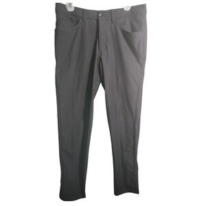 Lululemon ABC Slim-Fit Pant Warpstreme Black‎ Mens 32x32 Five-Pocket Trousers
